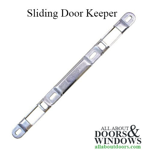 Sliding Door Keeper, 1/2-N Raised Dual Point lock - Zinc Dichromate