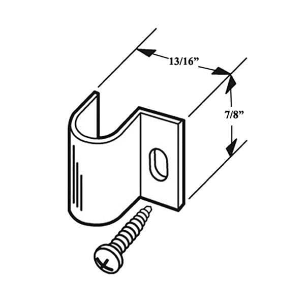 Latch Strike for Sliding Screen Door - Aluminum - Latch Strike for Sliding Screen Door - Aluminum