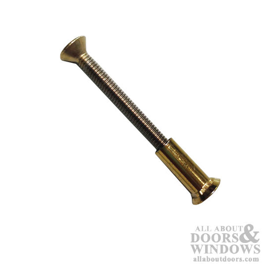 Polished Brass Thru-Bolt with Binder Post