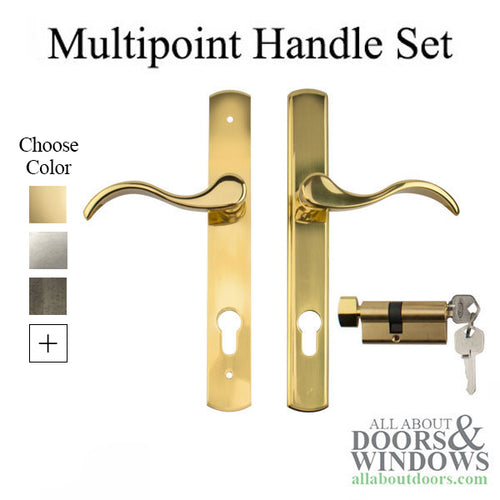 Multipoint Lock Handle Set Trim for Larson Elegance Storm Door - Multipoint Lock Handle Set Trim for Larson Elegance Storm Door
