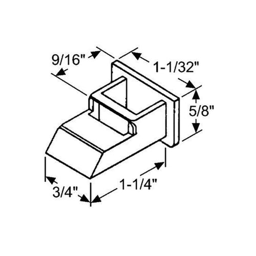 Top Sash Guide - White - Top Sash Guide - White