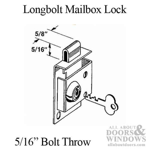 Mail Box Lock 5/16