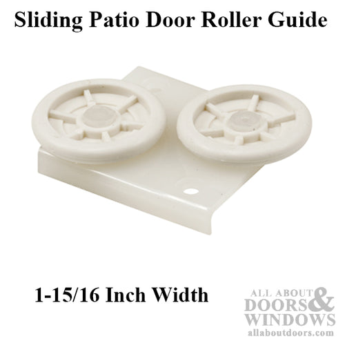 Peachtree Carvel Wood Door Top Mounted Tandem Roller, 1-15/16