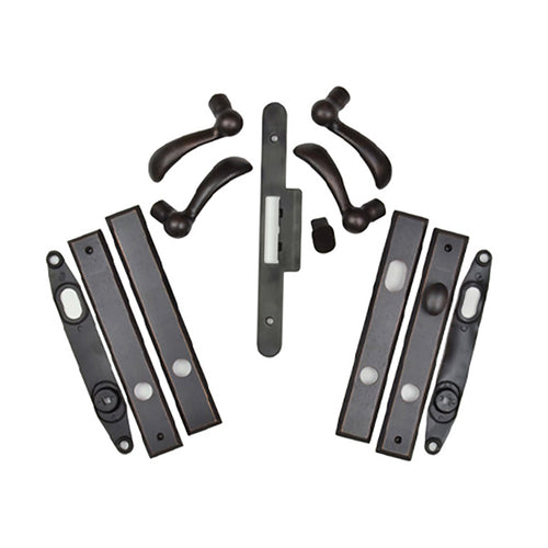 Andersen Yuma Double Door Hardware Kit - Non-Keyed - Distressed Bronze - Andersen Yuma Double Door Hardware Kit - Non-Keyed - Distressed Bronze