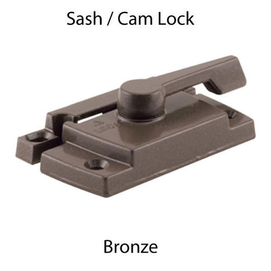 Sash / Cam Lock - Vinyl and Aluminum Sash Hardware, Diecast - Choose Color