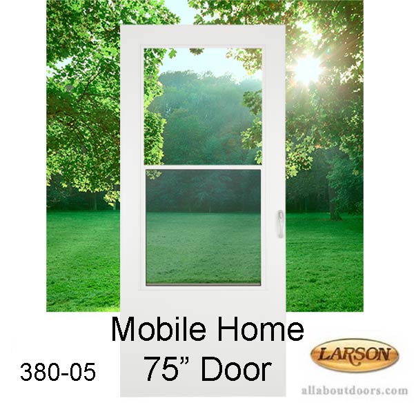 Larson Mobile Home Storm Door, Self Storing - Larson Mobile Home Storm Door, Self Storing