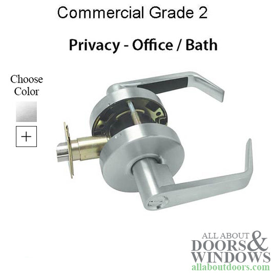 Privacy Lever Lock, 2-3/4bs,  Commercial Grade 2  Saturn Series