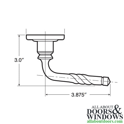 5132 Estate Lever, Right Hand - Satin Nickel - 5132 Estate Lever, Right Hand - Satin Nickel