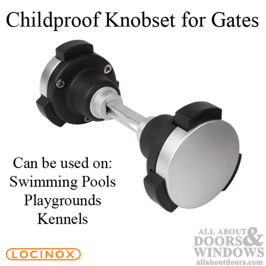 Childproof Knobset for Gates, Swimming Pools
