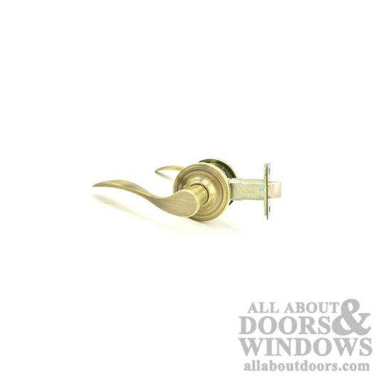 Weslock Left Hand Bordeau Privacy Lock w/ Adjustable Backset & Full Lip Strike Antique Brass