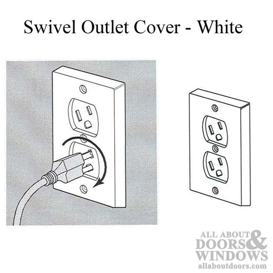 Swivel Outlet Cover - White