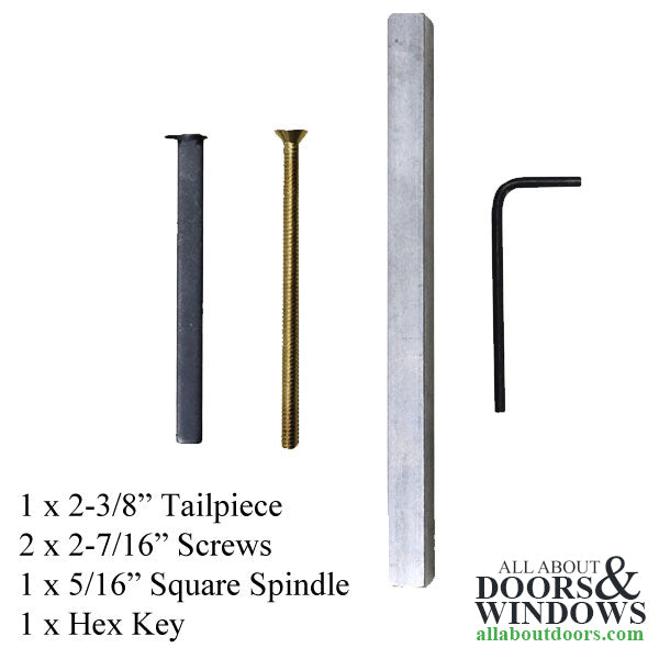 Point Lock Screw Pack Extension Kit for 2 Inch Thick Door - Polished Brass - Point Lock Screw Pack Extension Kit for 2 Inch Thick Door - Polished Brass