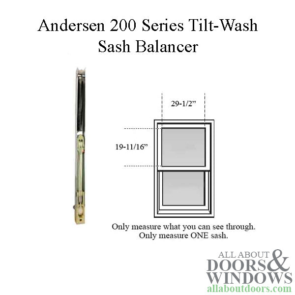 Andersen 200 Series Tilt-Wash Double Hung Sash Balancer - M940 - Andersen 200 Series Tilt-Wash Double Hung Sash Balancer - M940
