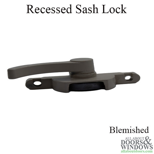 Recessed Sash Lock, 2-3/16" Atrium, Left Hand-Tan-BLEMISHED