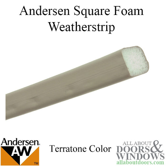 Weatherstrip, Narroline, Top and Bottom Rail Foam - Terratone (Grey)