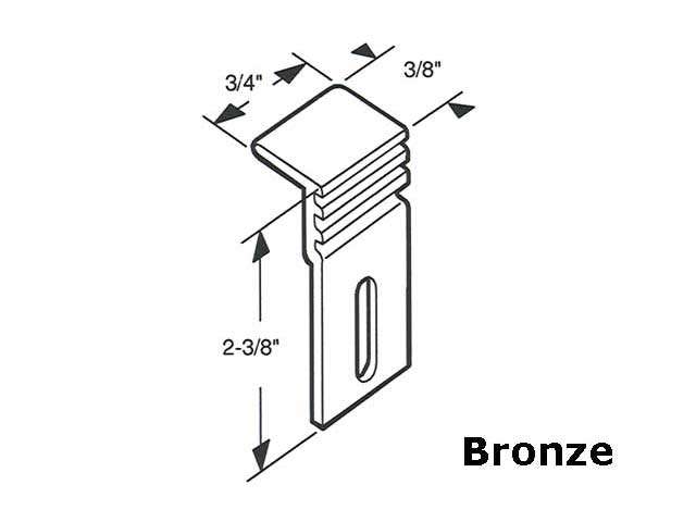 Discontinued and limited to 1 package remaining in stock. Panel Clip - Bronze - Discontinued and limited to 1 package remaining in stock. Panel Clip - Bronze