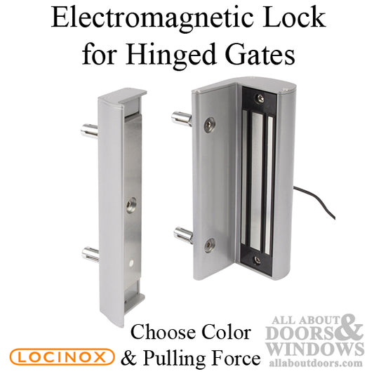Electromagnetic Lock for Swinging Gates without Integrated Handles