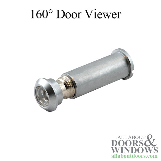Door Viewer - 160  Degree - Glass Lens - Brushed/Satin Chrome