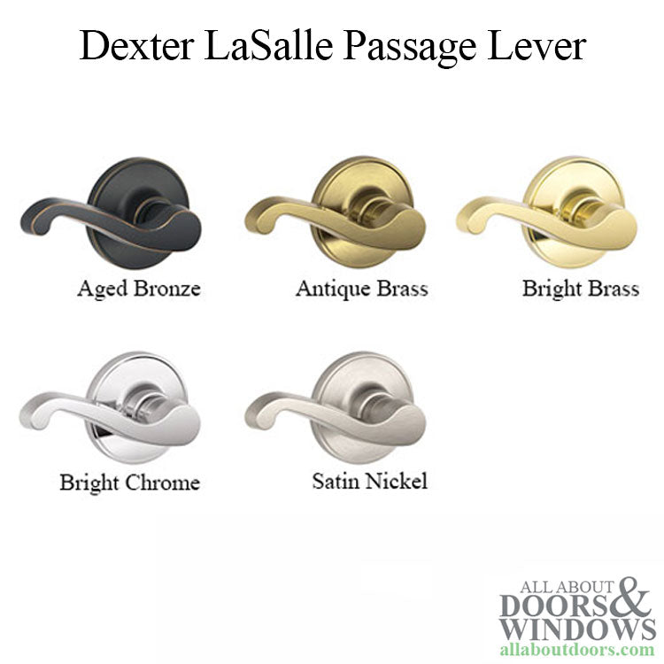 Dexter LaSalle J10-605  Passage Lever - Polished Brass - Dexter LaSalle J10-605  Passage Lever - Polished Brass