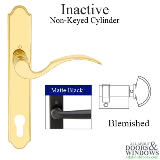 Handleset In-Active M112PL/374 - Matte Black - BLEMISHED