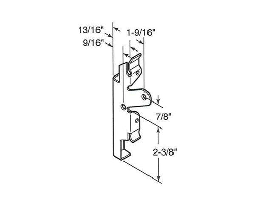 Clip, Louver/ Jalousie Wood Slat 7/8 inch