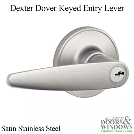 Dexter Dover J54-630 Keyed Entry Leverset - Satin Stainless Steel
