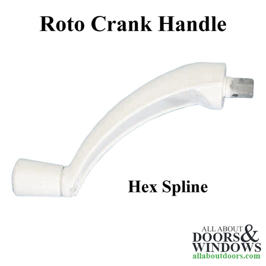 Roto Pro-Drive window operator crank handle, hex spline