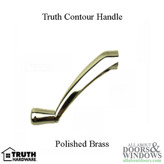 Blemished - Truth Contour Snap-On Handle - Polished Brass