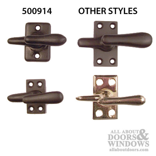 Discontinued - Casement Window Fastener, Sash  & Cabinet Lock - Black - Discontinued - Casement Window Fastener, Sash  & Cabinet Lock - Black