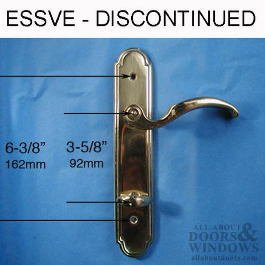 ESSVE Active Keyed Trim used by Marvin, Pease, Truth and others - Polished Brass