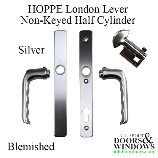Blemished - HOPPE Multipoint Lock Handleset, A113/ 2246N, London, Alumin