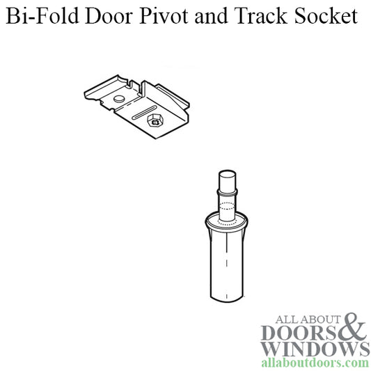 Bi-Fold Door Pivot and Track Socket - Nylon