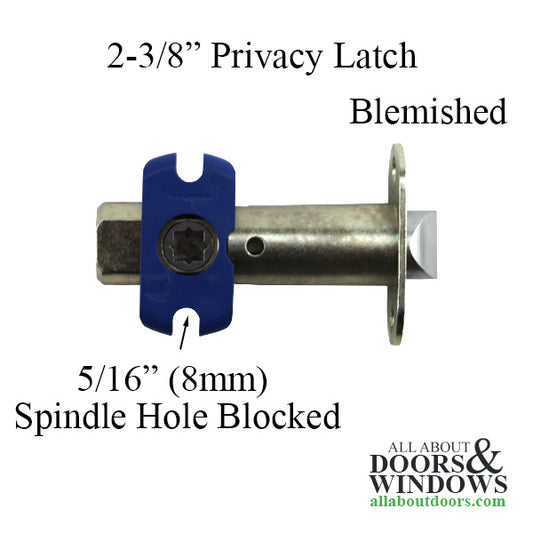 Blemished - Privacy Spring Latch, 2-3/8 Backset, 8mm Hub