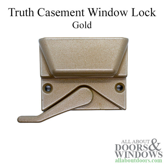 Truth Casement Window Lock - Gold