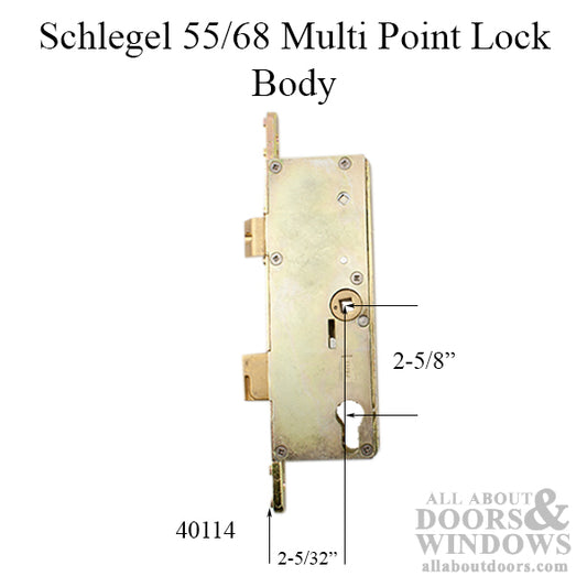 Schlegel 55/68 Multi Point Lock Body only - Exchange