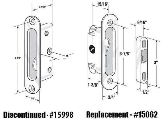 Mortise Lock with recessed Housing - Discontinued