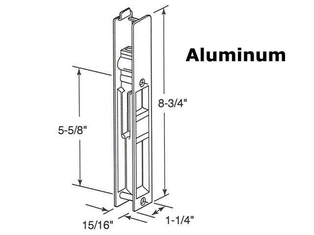 Handle Set, Flush  Type  5-5/8 H.C.,  Dummy (Discontinued) - Handle Set, Flush  Type  5-5/8 H.C.,  Dummy (Discontinued)