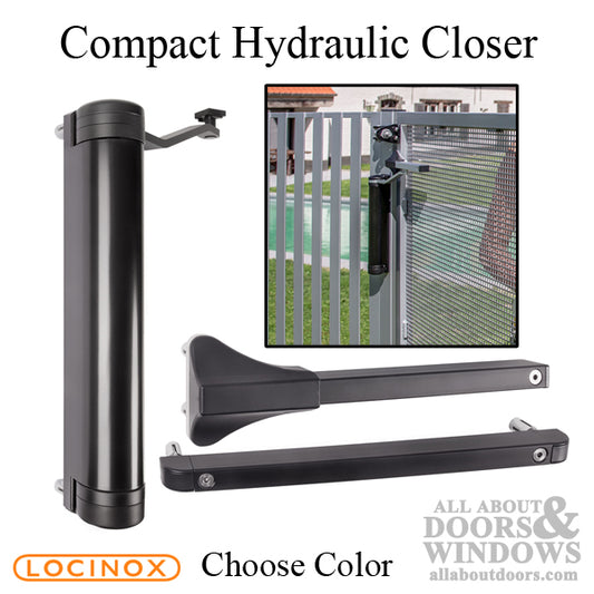 Lion Compact Hydraulic Gate Closer for Gates up to 165 Pounds - Choose Color