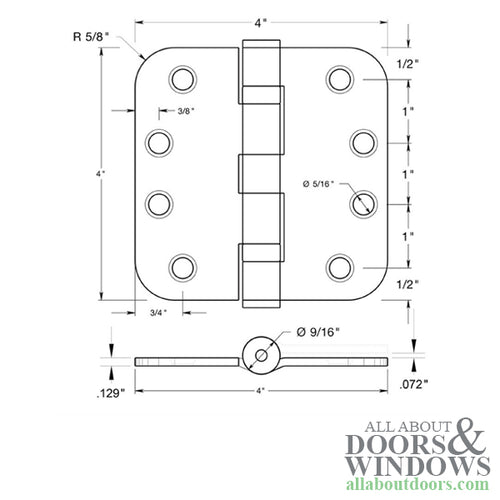 Deltana 4 x 4 x 3.3 x 5/8 Radius, Steel Ball Bearing, Radius Corners - Choose Color - Deltana 4 x 4 x 3.3 x 5/8 Radius, Steel Ball Bearing, Radius Corners - Choose Color