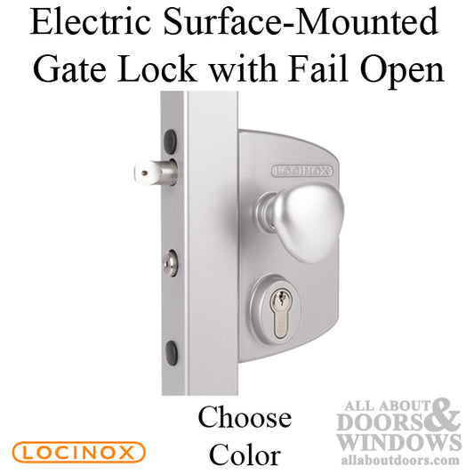 Surface-Mounted Electric Gate Lock with Fail Open Functionality