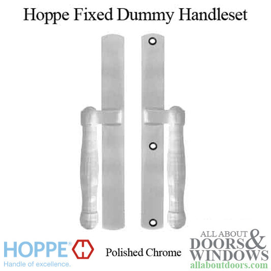 Hoppe HLS 9000 Sliding Door Handle-Set, M574/2165N, Fixed Dummy - Polished Chrome