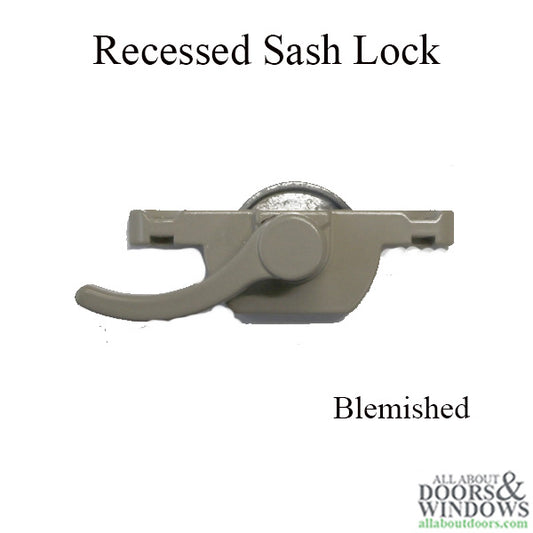 Recessed Sash Lock, 2-3/16 Atrium, Right Hand-BLEMISHED