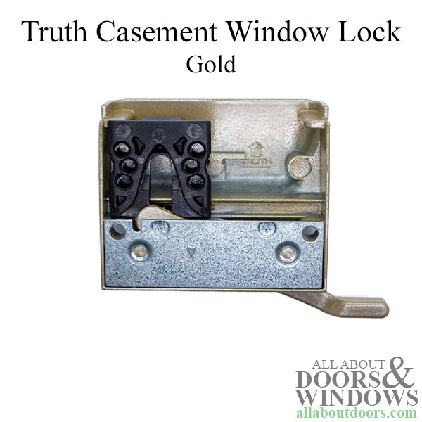 Truth Casement Window Lock - Gold - Truth Casement Window Lock - Gold