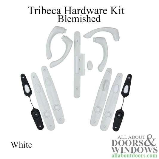 Andersen Tribeca Hardware Kit - Double Doors, Non-Keyed - White - BLEMISHED