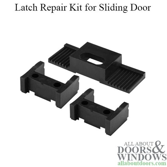 Latch Repair Kit - Sliding Patio Door, Plastic - Black