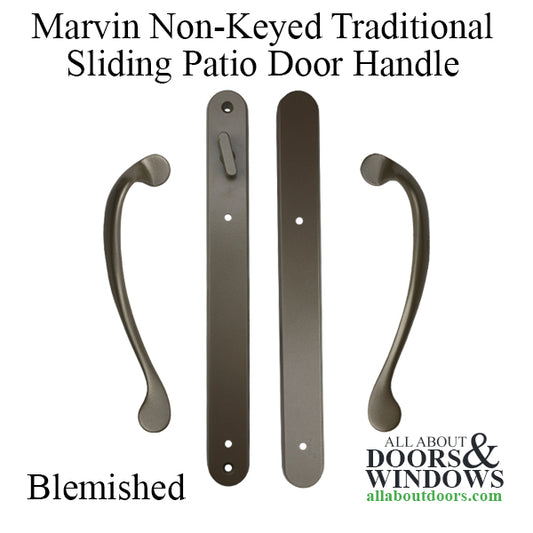 Blemished - Marvin Narrow Traditional, Non-Keyed Sliding Patio Door Hand