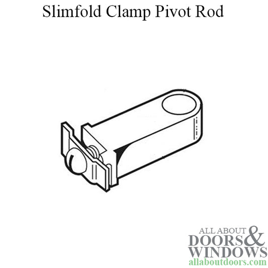 Slimfold Clamp, Pivot Rod , Metal bi-fold Door - Long