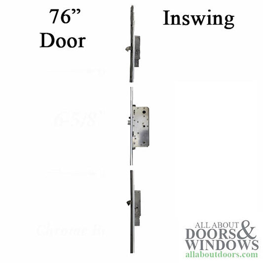 Multipoint Lock,  76" Hinged Door- Inswing