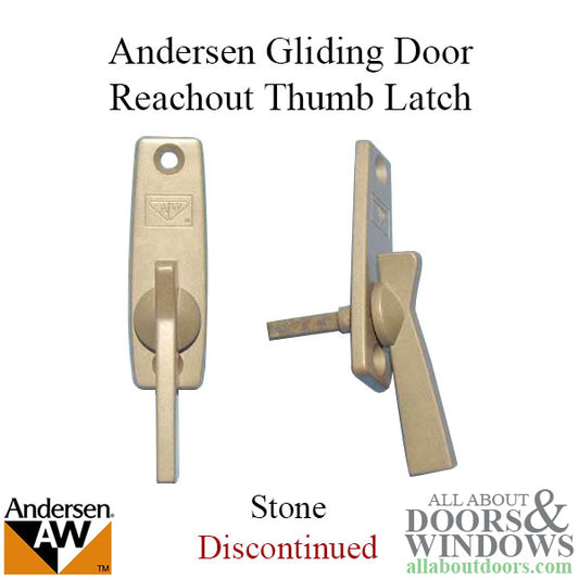 Thumb Latch, Andersen Reachout  Old Style - Stone