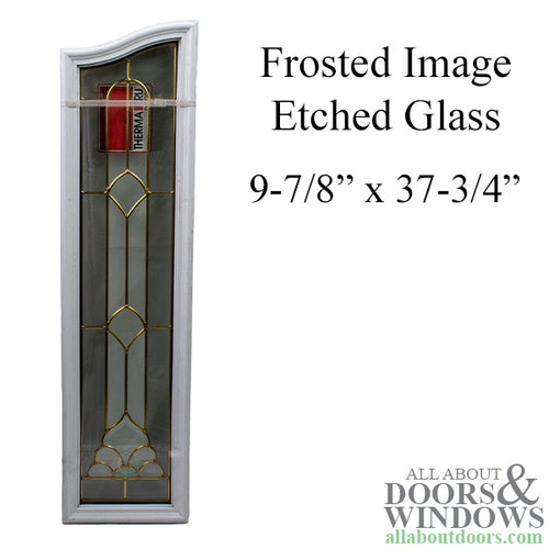 Curved Top, Leaded wavy glass, Brass Caming - Curved Top, Leaded wavy glass, Brass Caming